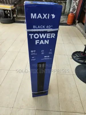 Maxi Tower Fan Black 40"