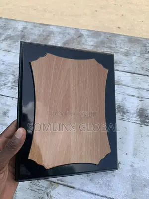 Black Designed Wooden Plaque