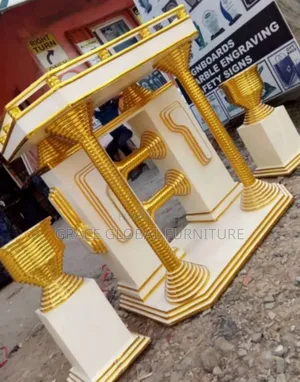 Church Pulpit and Chairs Vases