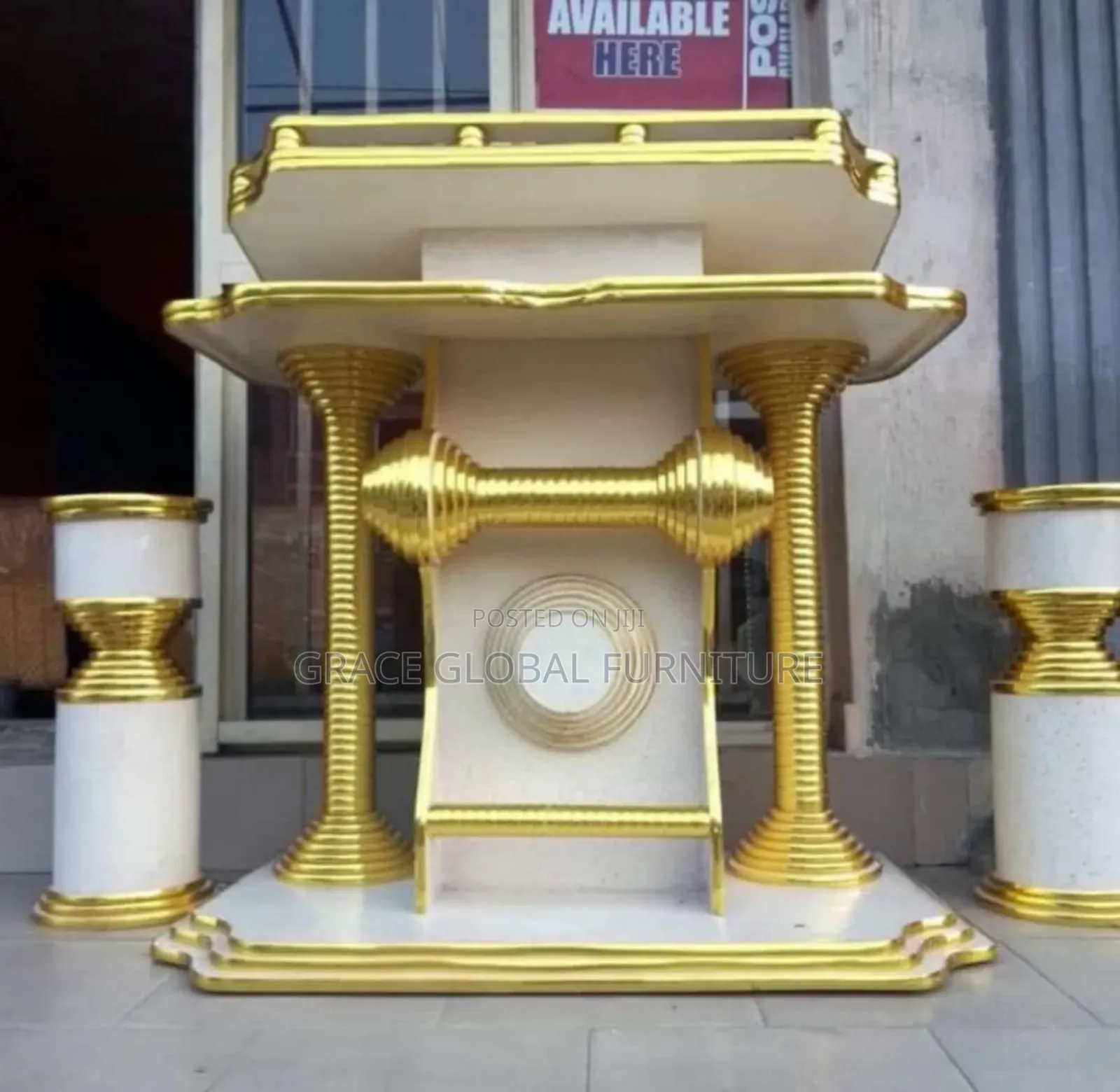 Executive Pulpit and Flowers Vase