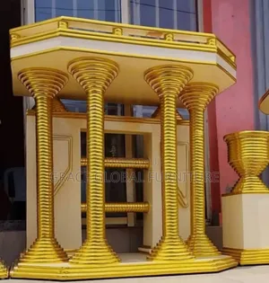 Gold Executive Church Pulpit Set
