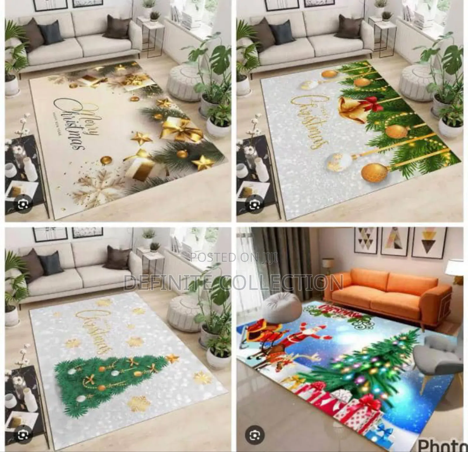 Merry Christmas Centre Rug