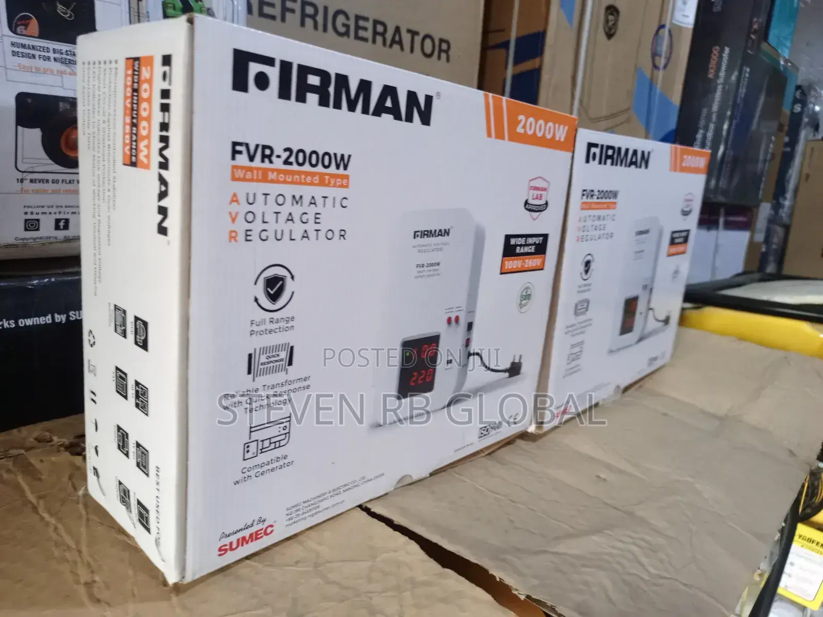 Firman 2000w Wall Mounted Automatic Voltage Stabilizer (Fvr-2000w)