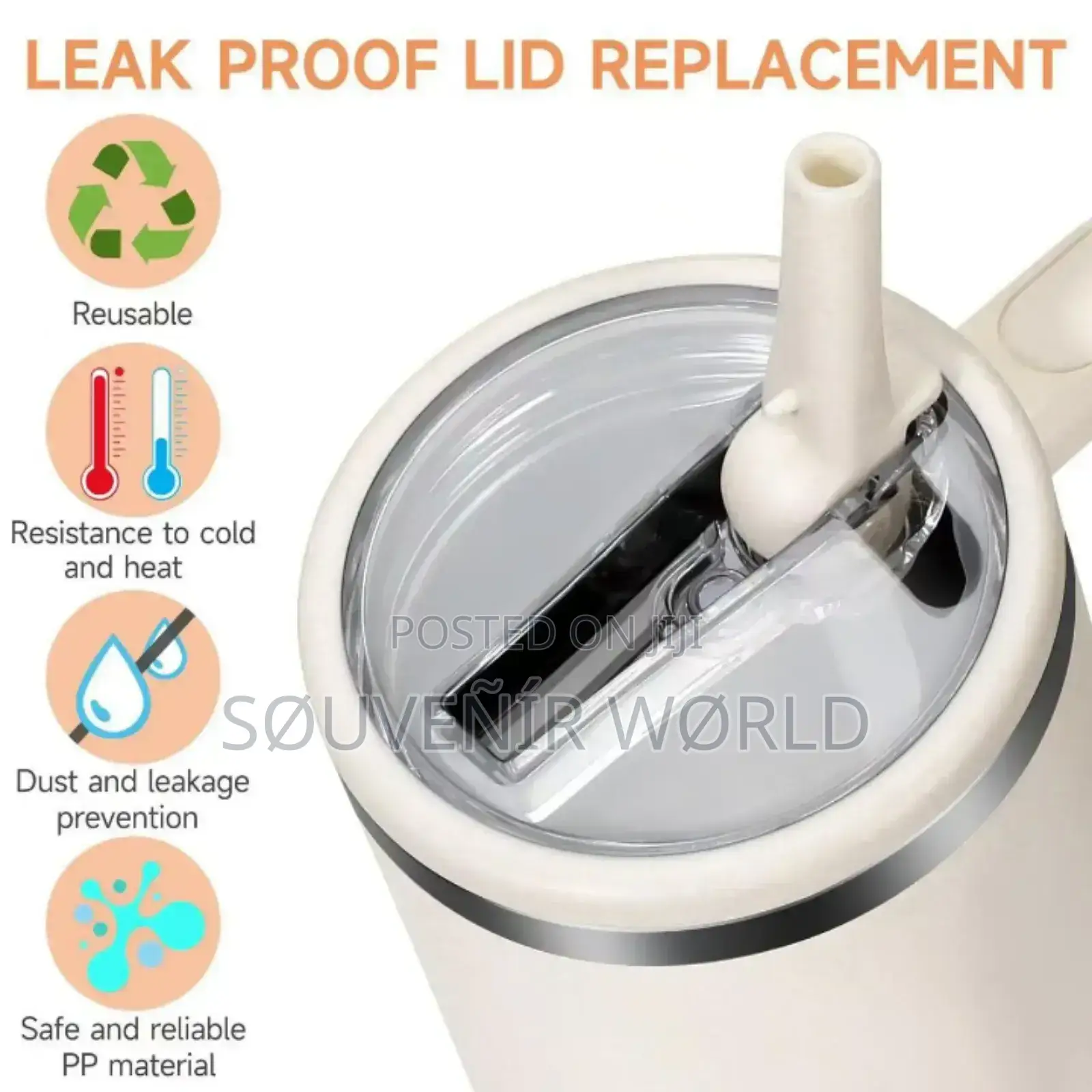 Stanley Lid Replacement Cover With Straw