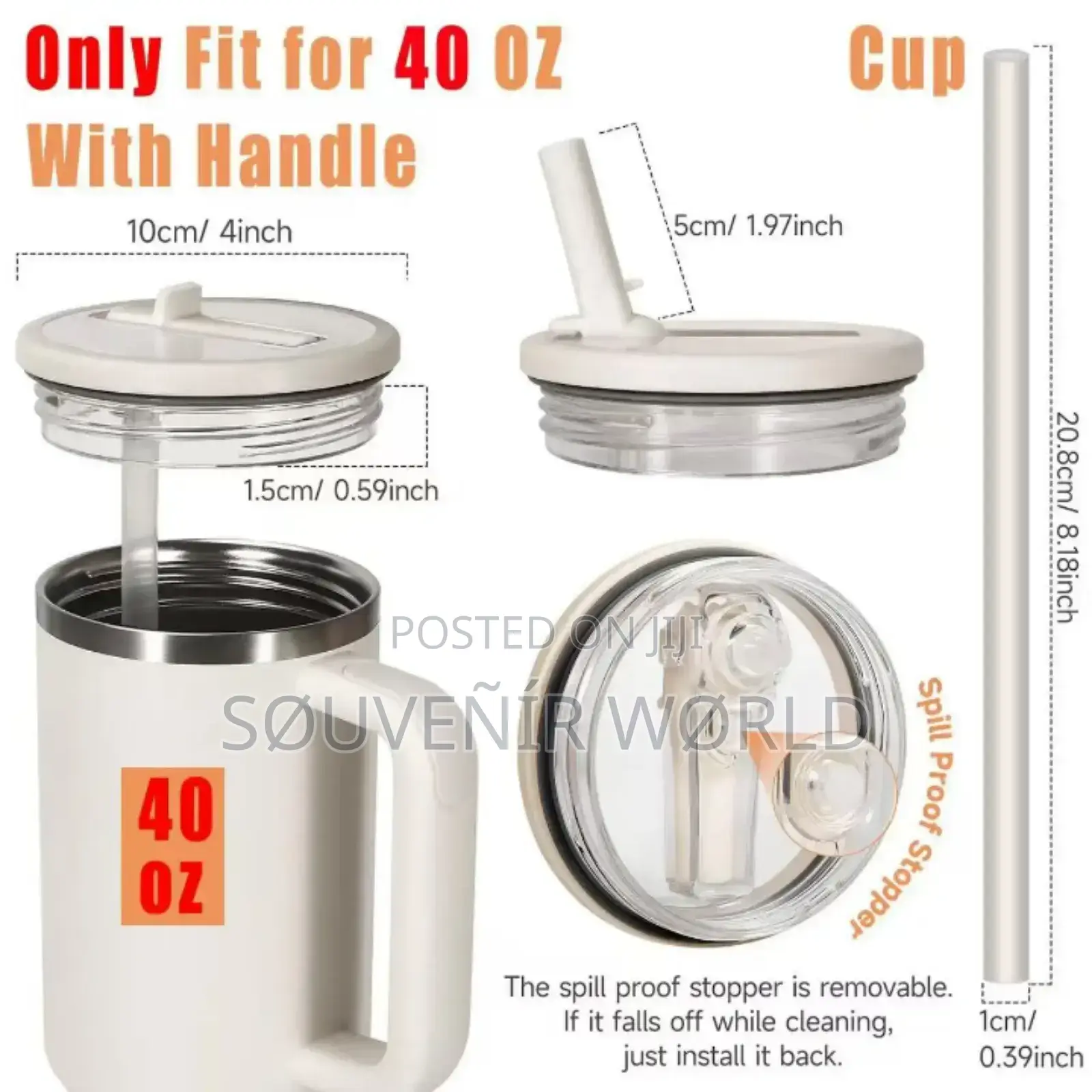 Stanley Lid Replacement Cover With Straw