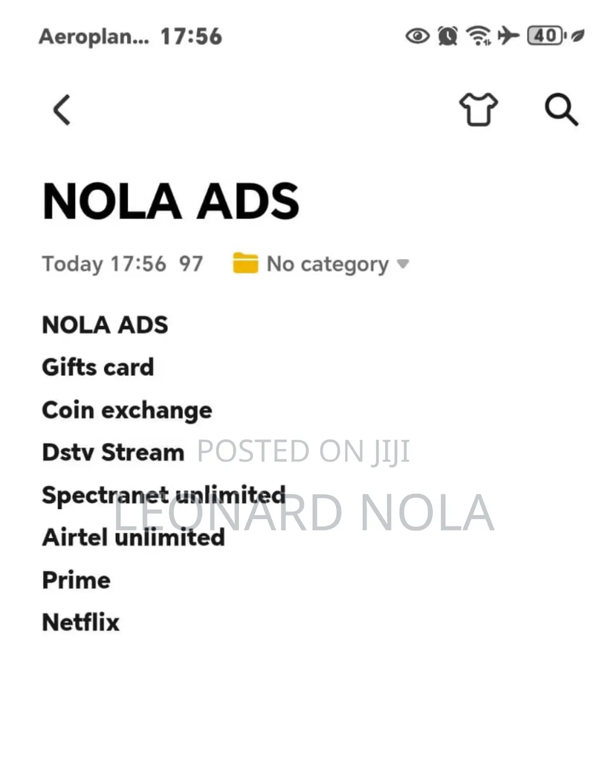 Network Stream and Unlimited Data Plan