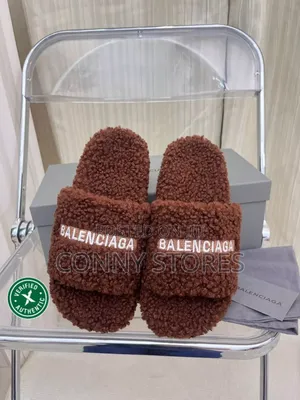 Balenciaga Furry Slides Size