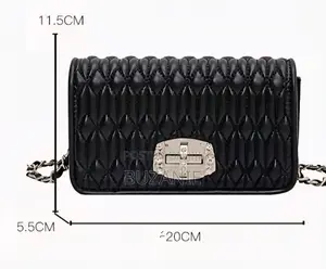 Luxury Black High Quality Trendy Ladies Bag Latest Trending Outing Bag