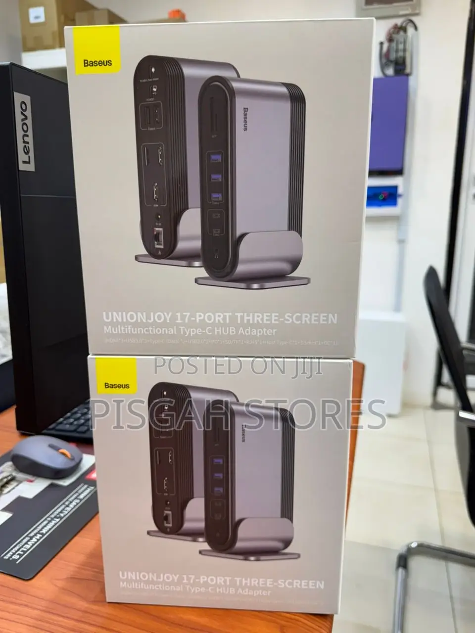 Baseus Unionjoy 17-Port Three-Screen Type-C Hub Adapter