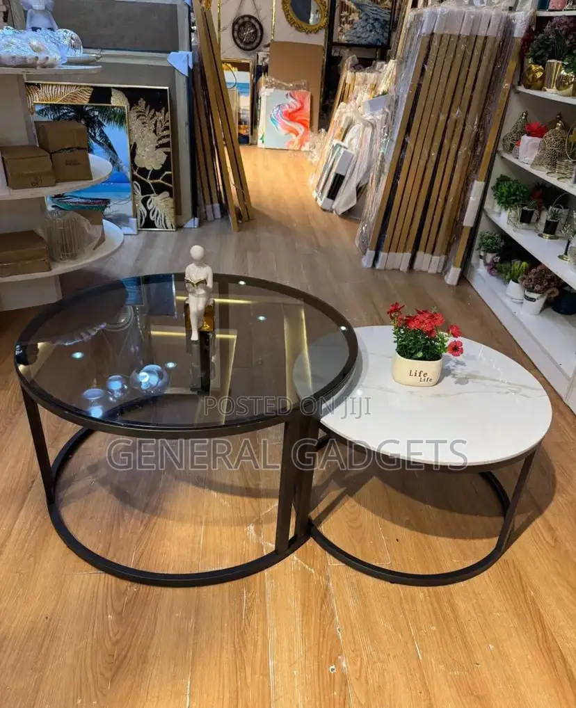 Luxury 2in1 Glass Center Table