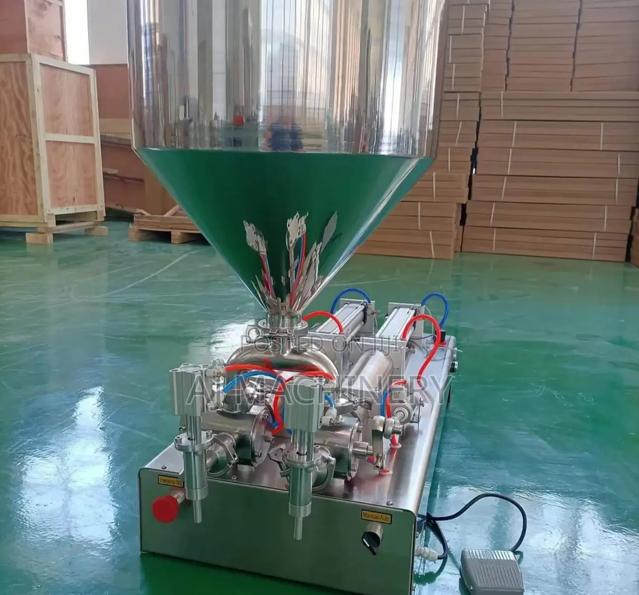 Double Head Paste Filling Machine Paste Form Filling
