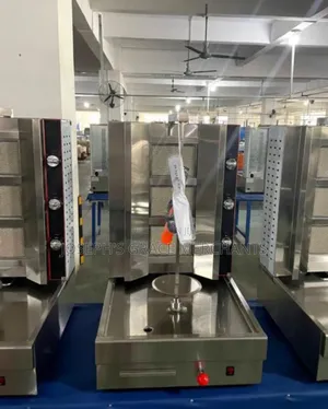 Imported 3 Bunner Gas Industrial Shawarma Grill Machine.