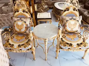 Royal and Esthetic Two Single Seaters With Center Stool