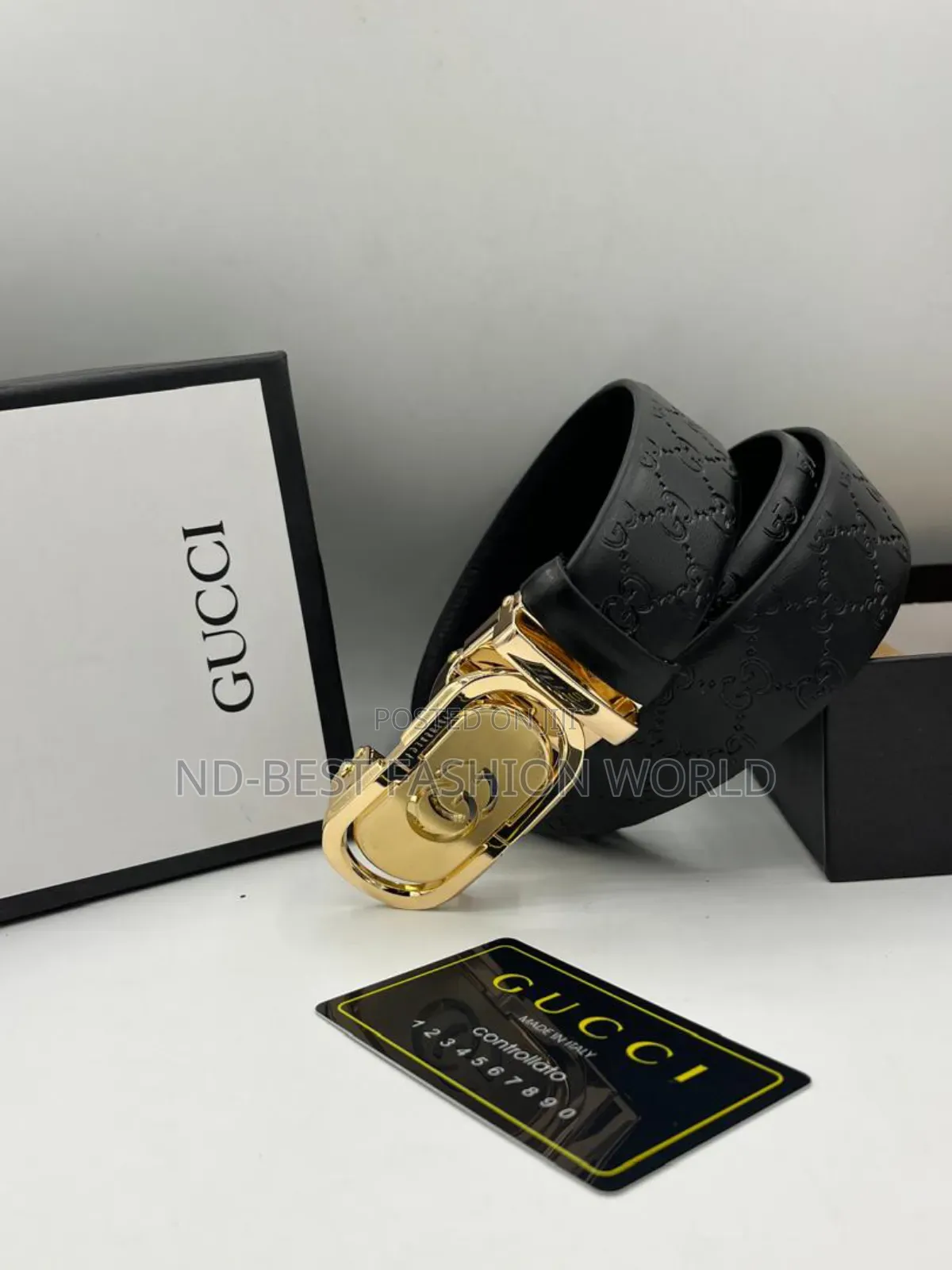 Black Leather Belt