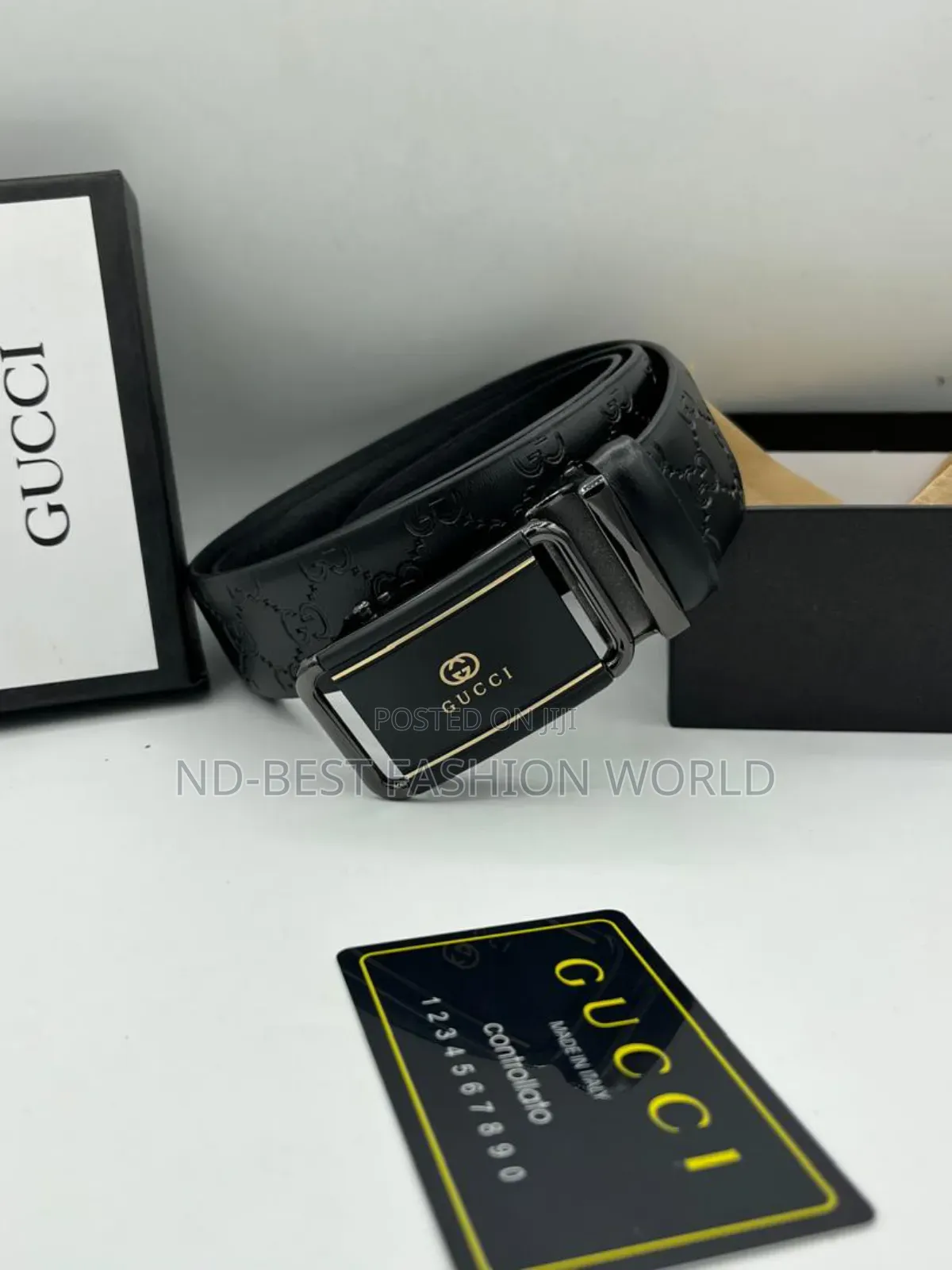 Black Leather Belt