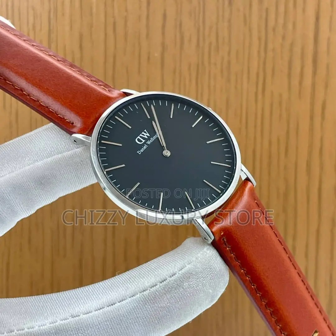 Daniel Washington Quality Men Genuine Leather Wristwatch