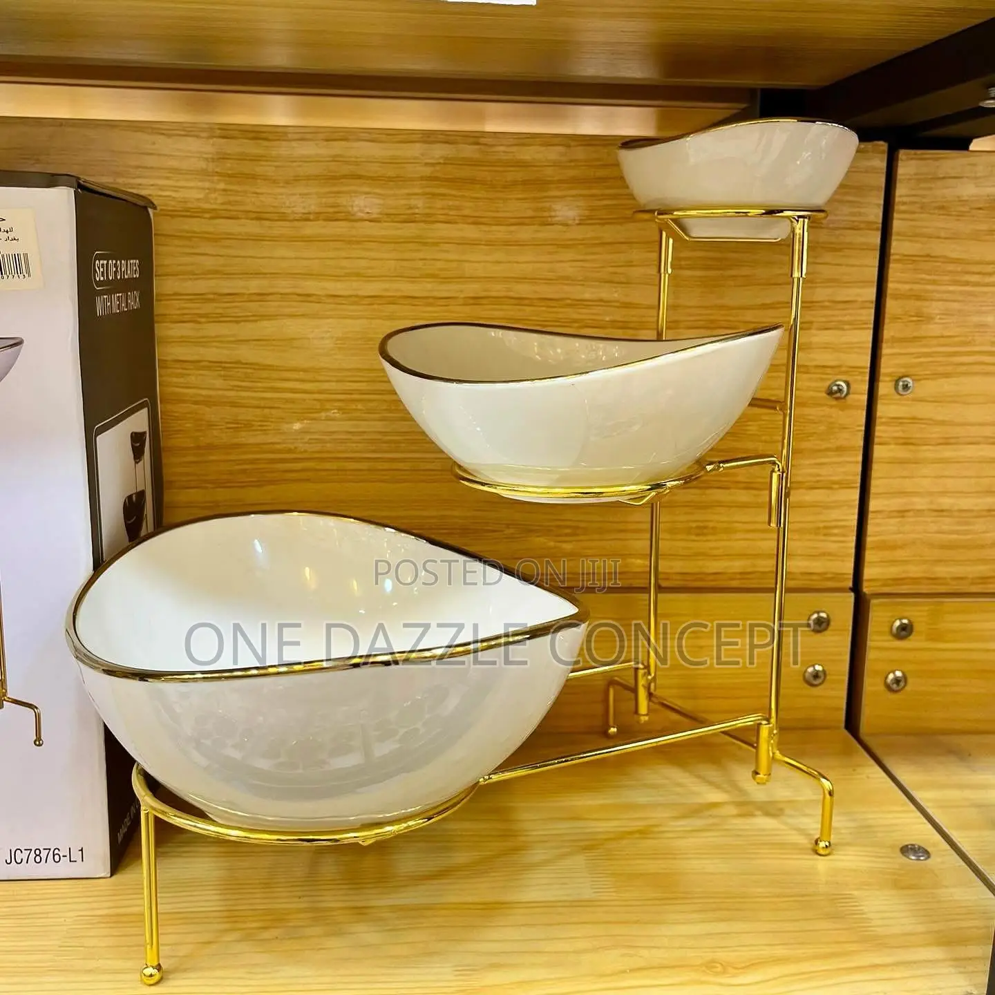 3 Pcs Ceramic Display Stand
