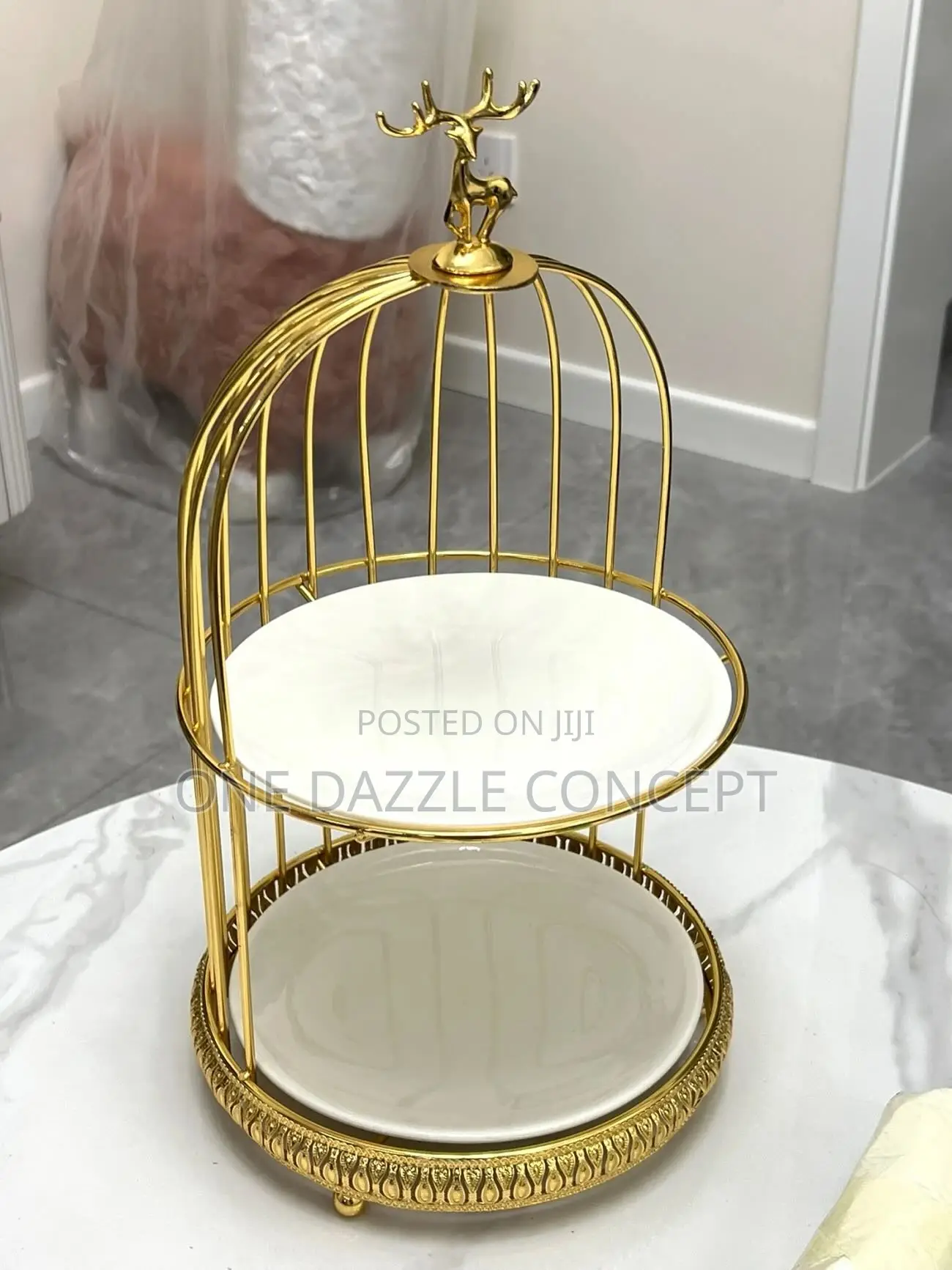 2tier Ceramic Display Stand /Cake Stand