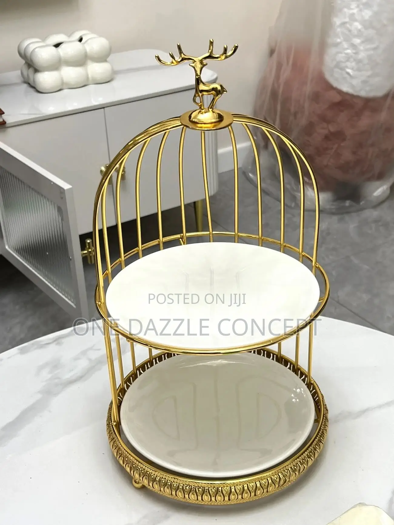 2tier Ceramic Display Stand /Cake Stand