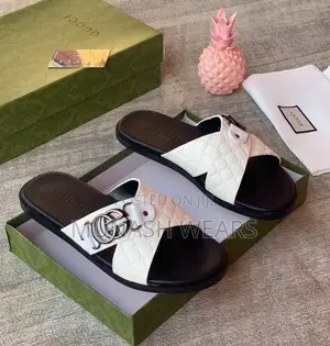 Gucci Leather Slipers 40-46 Available Cross Design