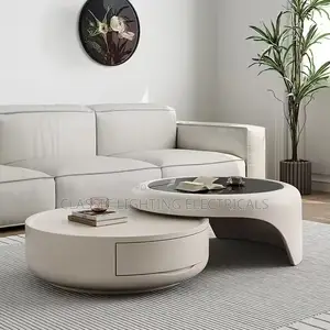 Quality 2 in 1 Center Table With Glass Top