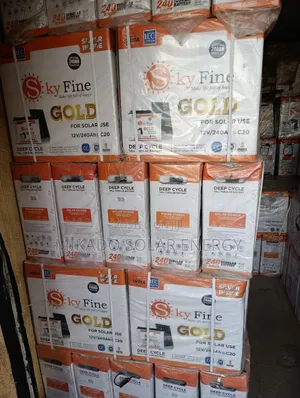 Sky Fine Gold 240ah Tubular Battery–Heavy-Duty, Long-Life Backup Power
