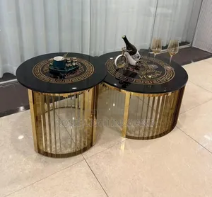 Versace Designed Top Marble 2 In1 Center Table