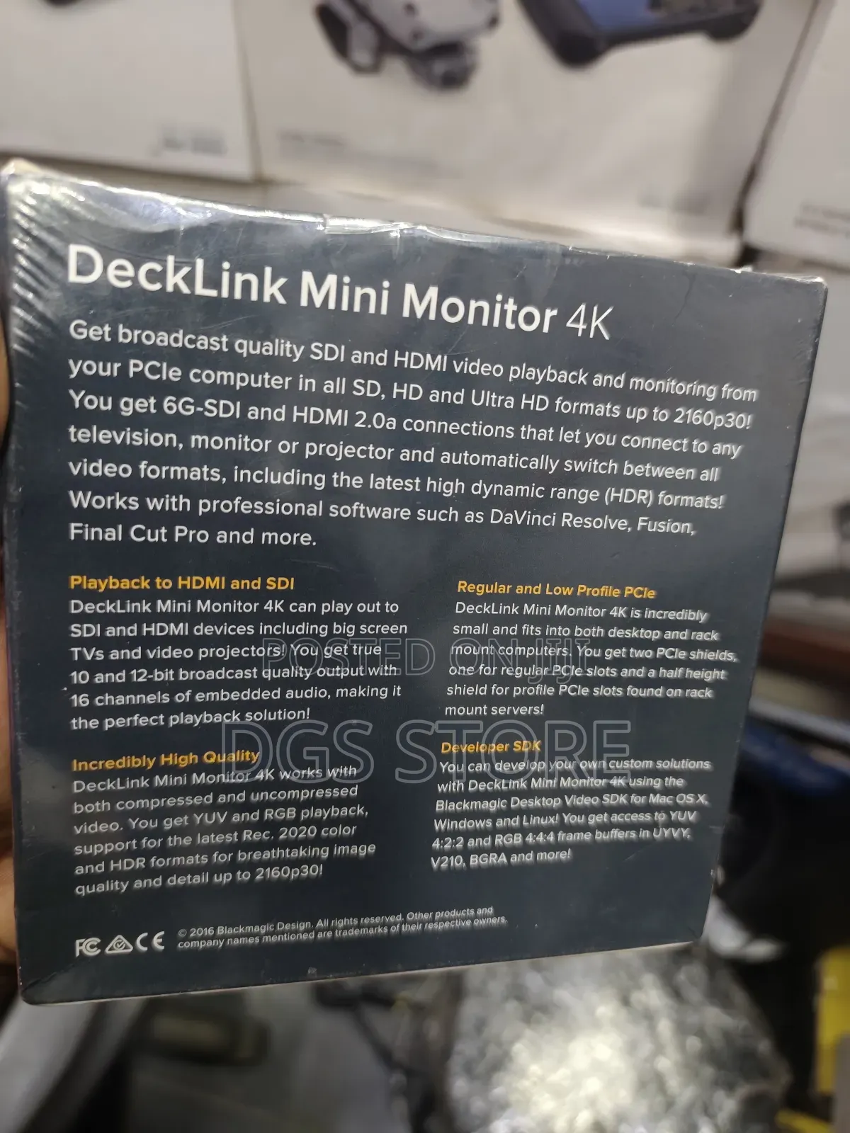 Blackmagic Deckline Mini Monitor Pcle Computer