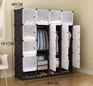 High Quality Plastic Clothes Wardrobe Storage