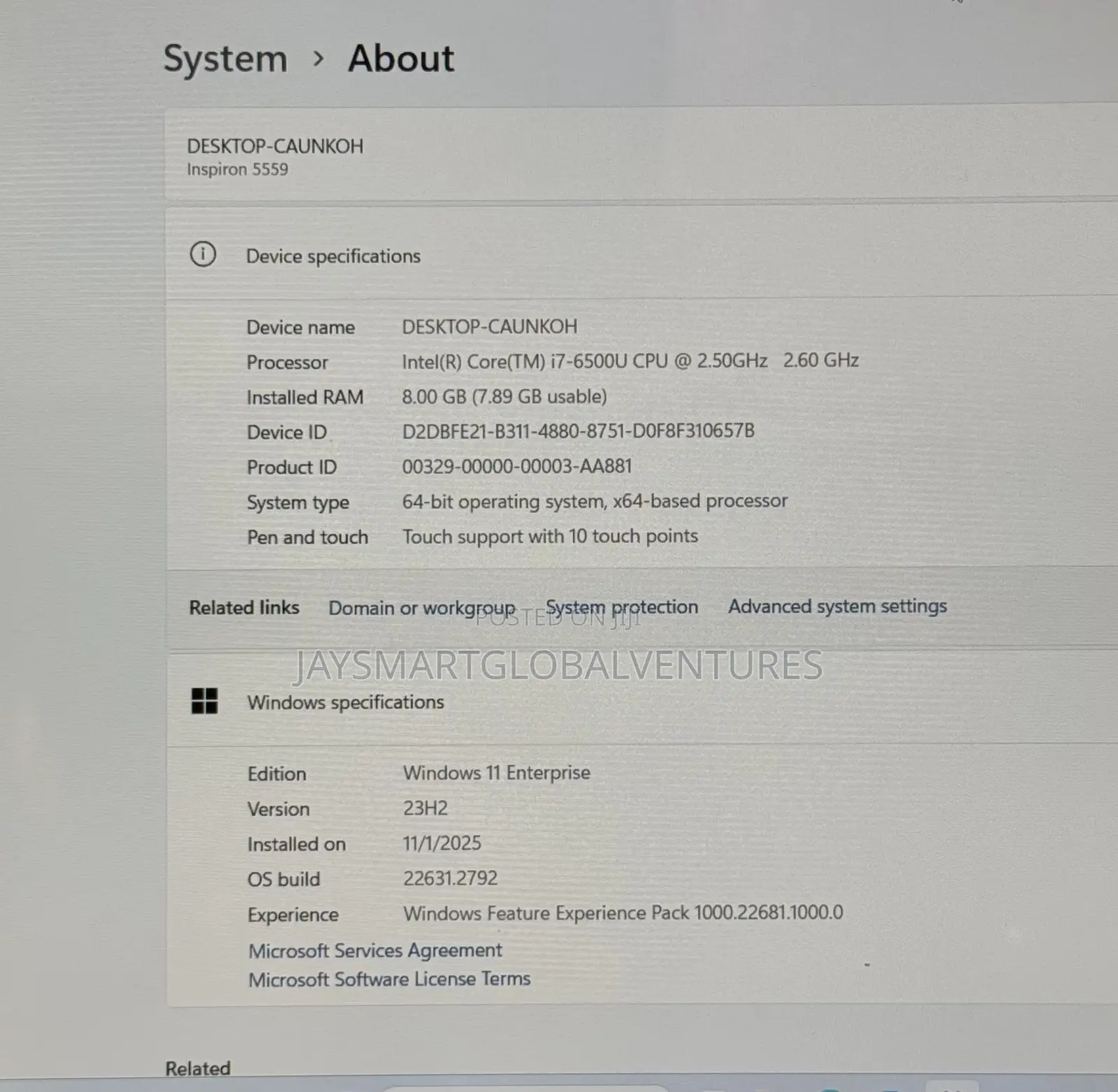 Laptop Dell Inspiron 5559 8GB Intel Core i7 SSD 256GB