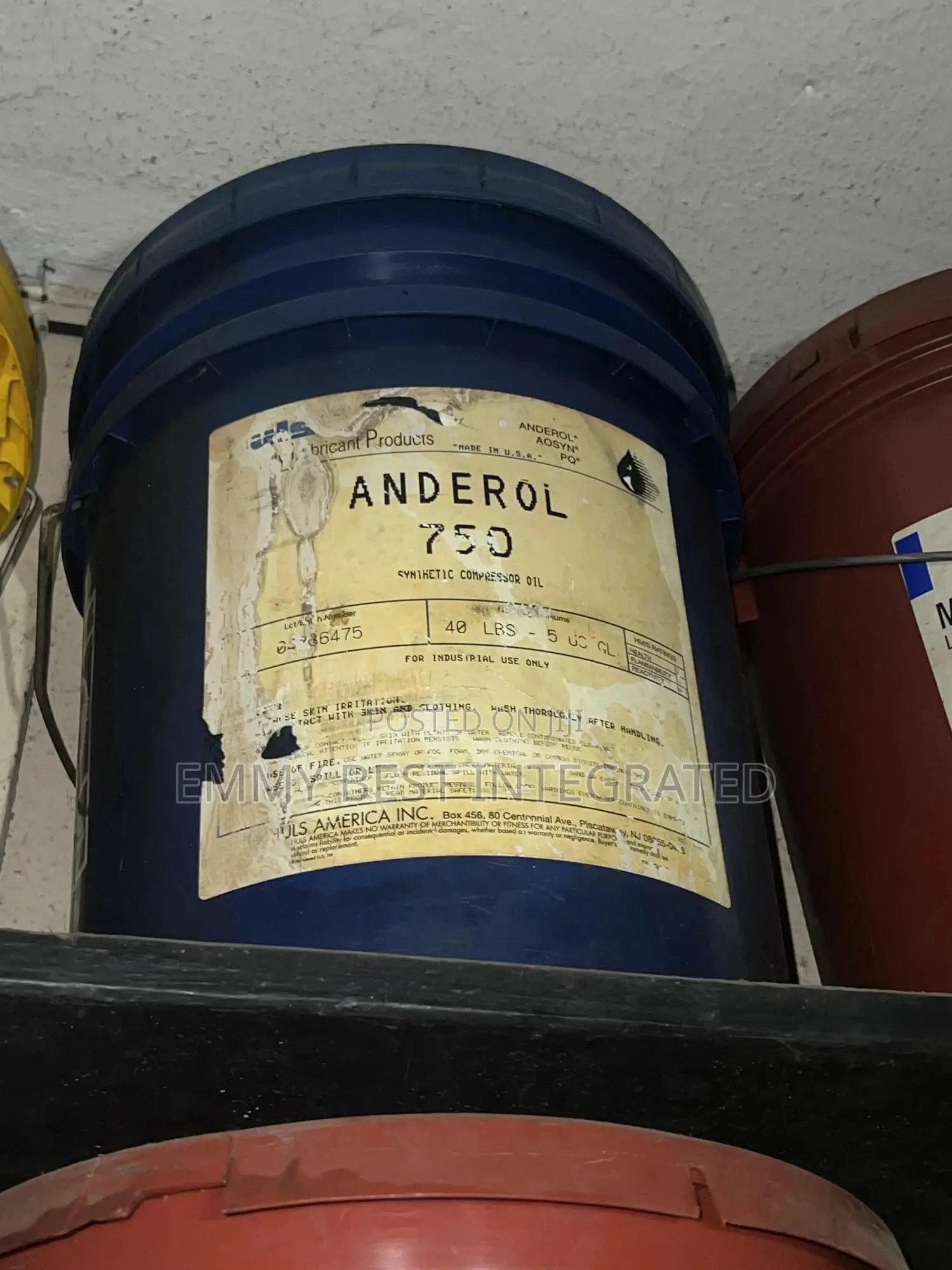 Anderol 750 Synthetic Compressor Oil.