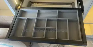 90cm Black and Grey Pullout Jewelry Rack