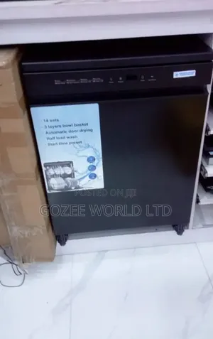 90cm Phima Black Dishwasher