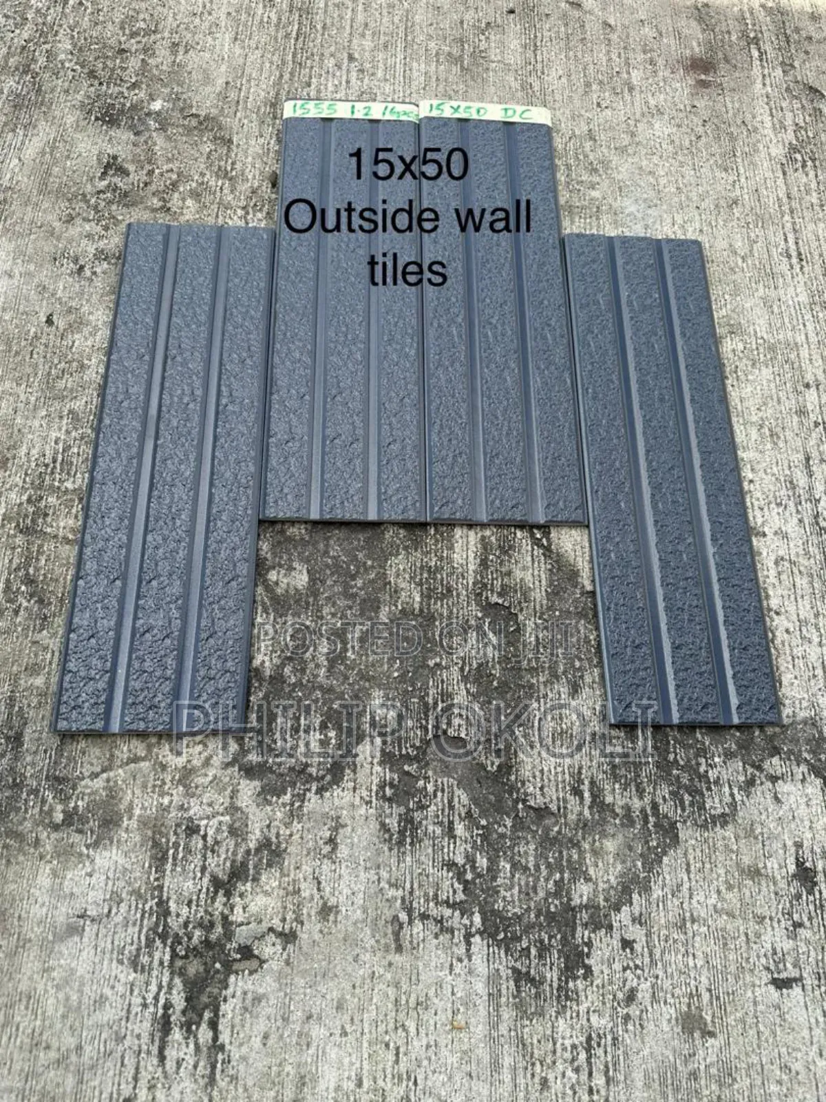 Dark Grey Shade 15x50 Wall Tiles