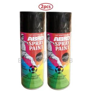 Abro All Purpose Spray Paint - Black X 2pcs