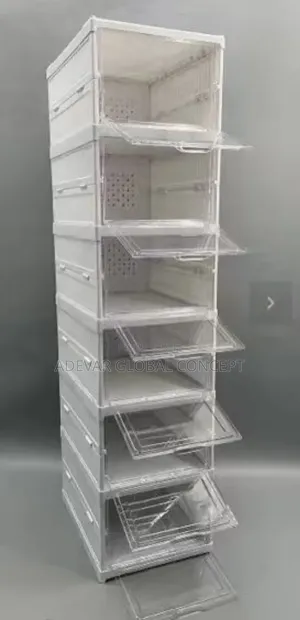 6 Layers Luxury Single Roll Foldable Cover Shoe Rack Organizer