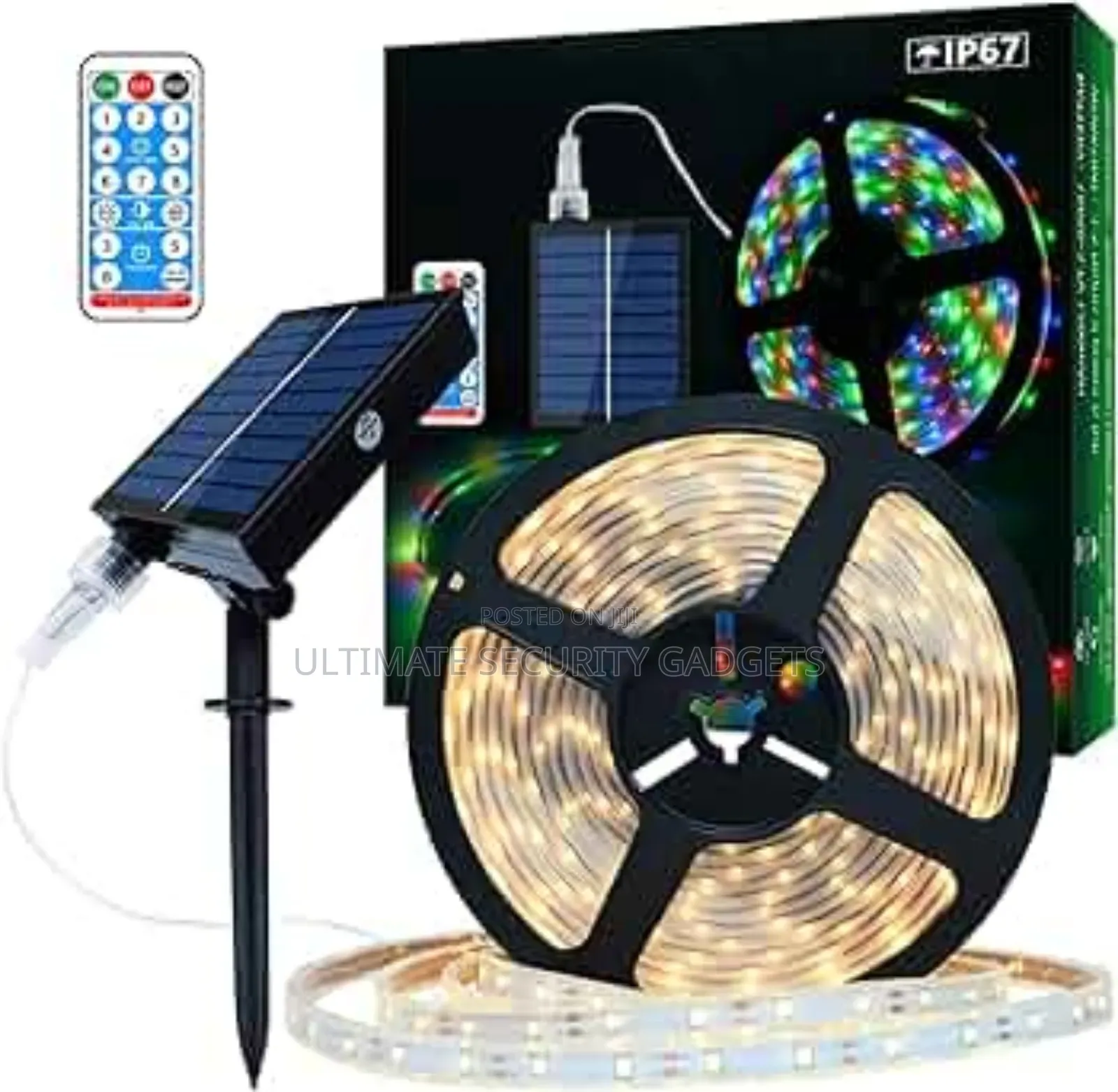 Solar Powered Led Strip Light With Remote Control