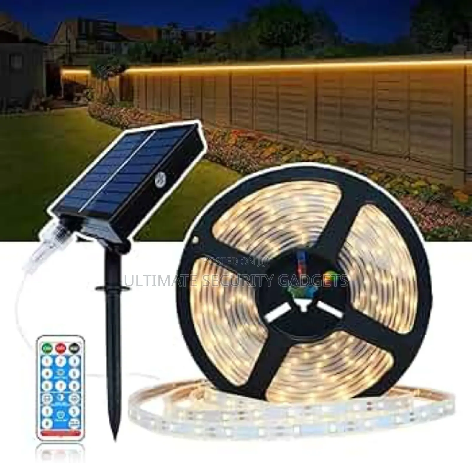 Solar Powered Led Strip Light With Remote Control