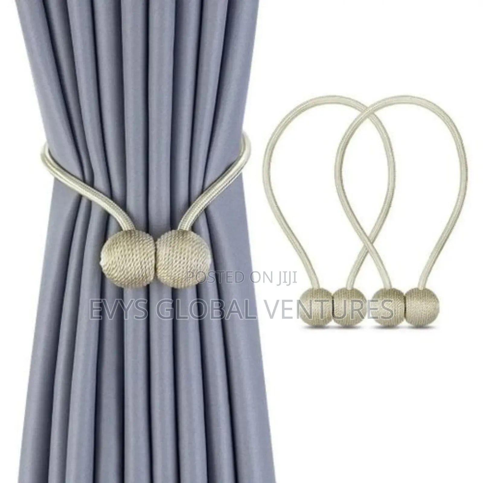 Magnetic Curtain Tieback Holder - 1 Pair