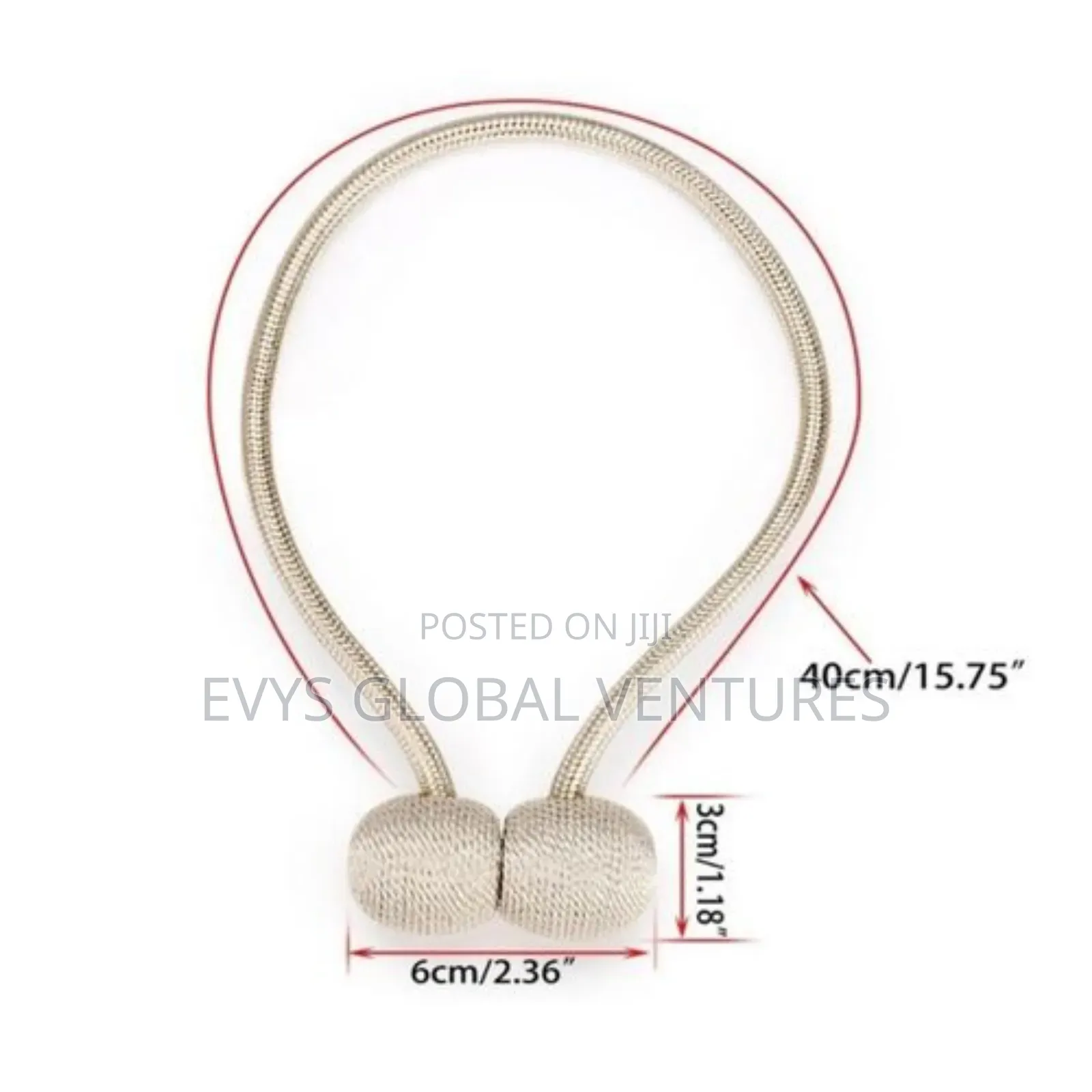Magnetic Curtain Tieback Holder - 1 Pair