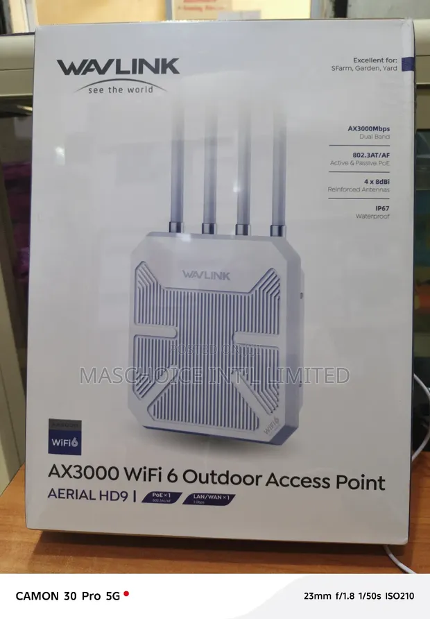 thumbnail image 2 of WAVLINK AX3000 Outdoor WiFi 6 Extender - Long Range, Works With Starlink, IP67 Weatherproof 2 of 4