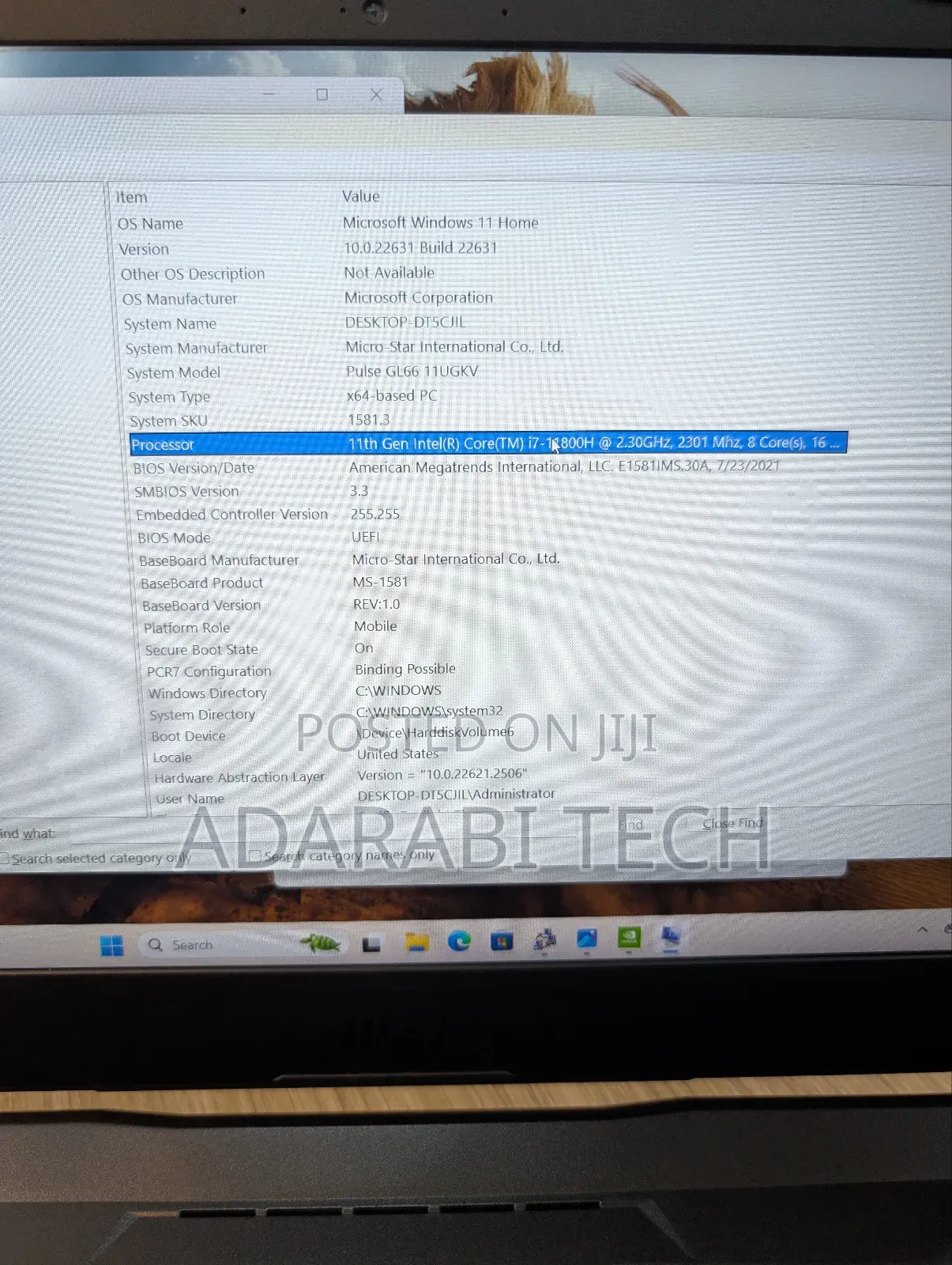 Laptop MSI Pulse GL66 32GB Intel Core I7 SSD 1T