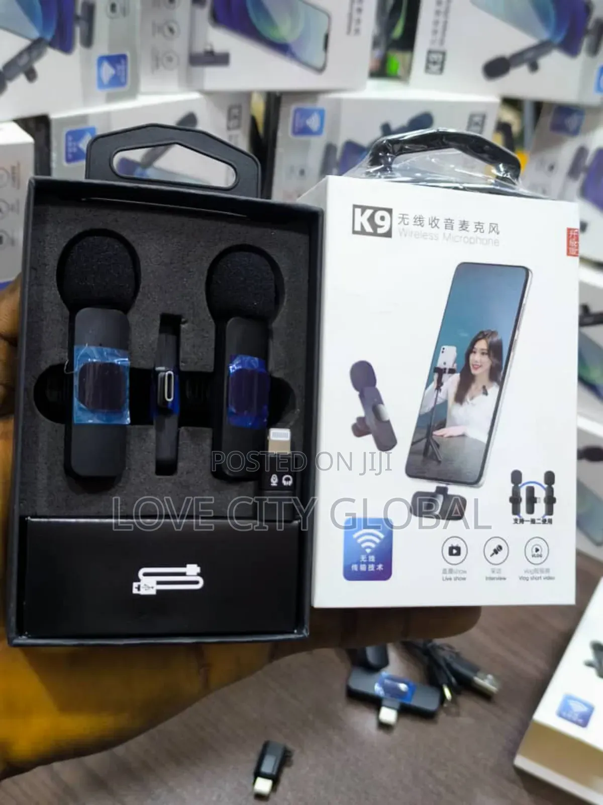 Mic Wireless Anc Microphone Receiver iPhone Type C Lavalier Lapel.