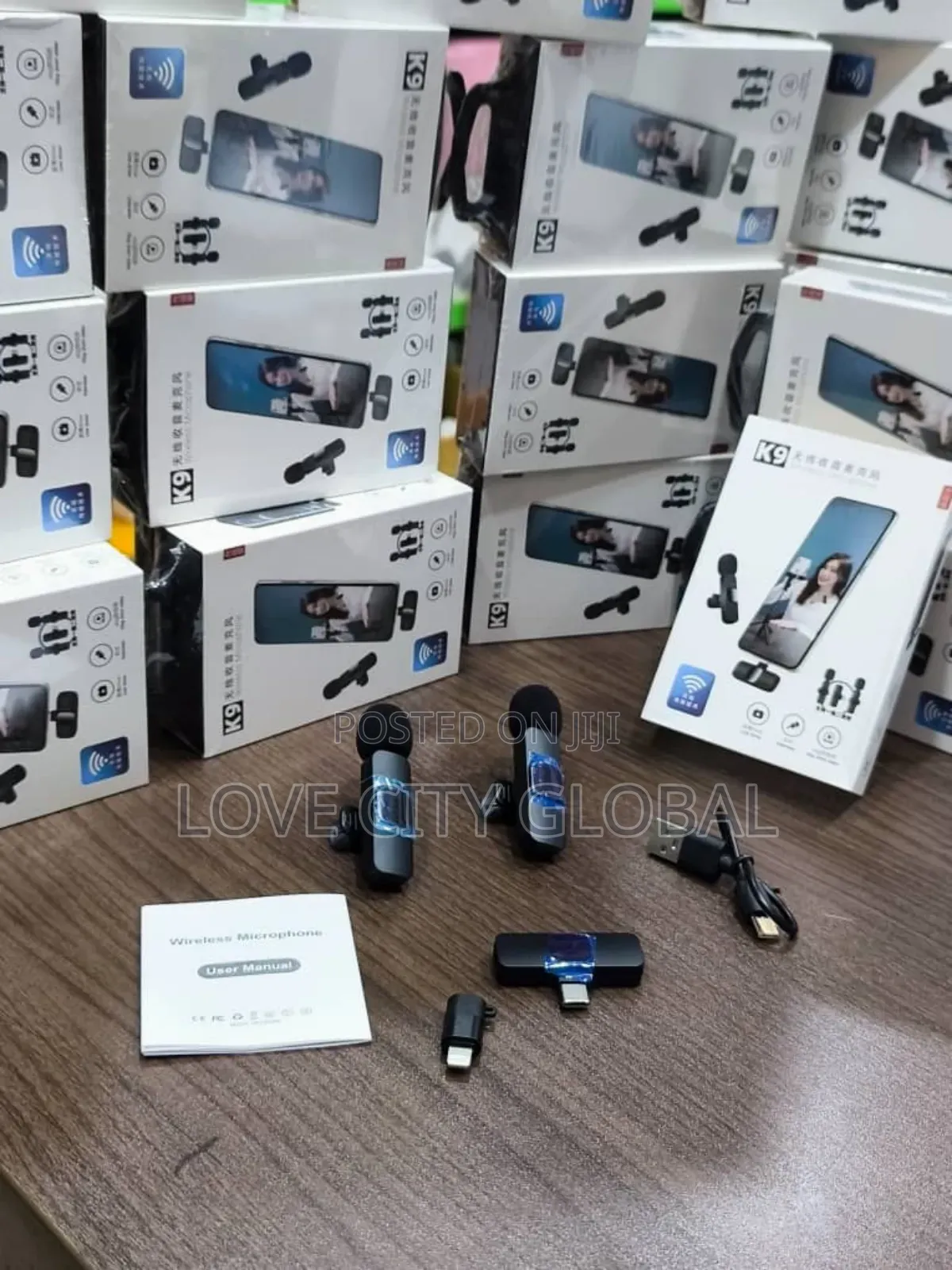 Mic Wireless Anc Microphone Receiver iPhone Type C Lavalier Lapel.