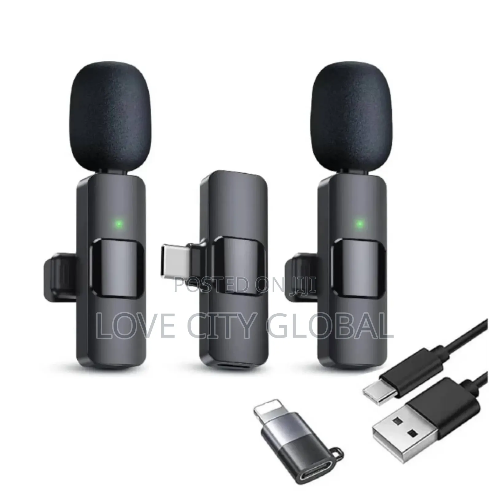 Mic Wireless Anc Microphone Receiver iPhone Type C Lavalier Lapel.