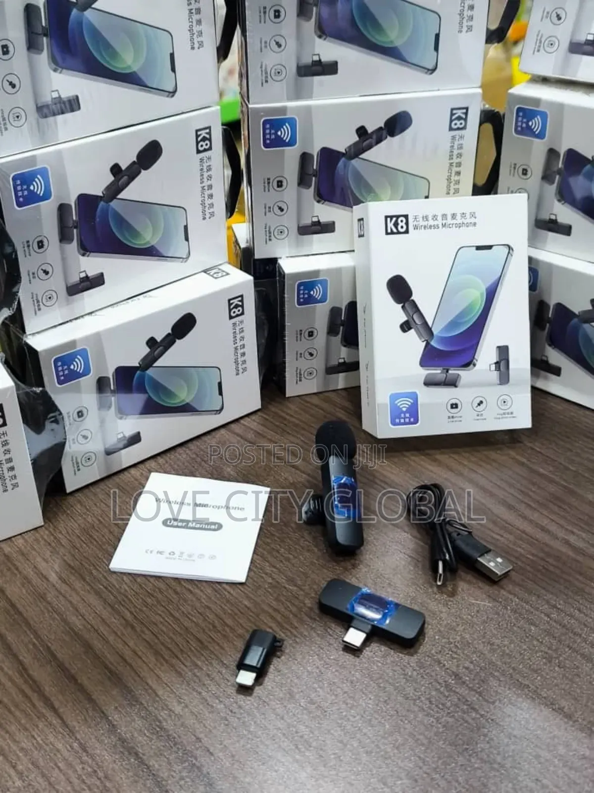 Wireless Mic Receiver iPhone Type C Lavalier Anc Microphone Lapel
