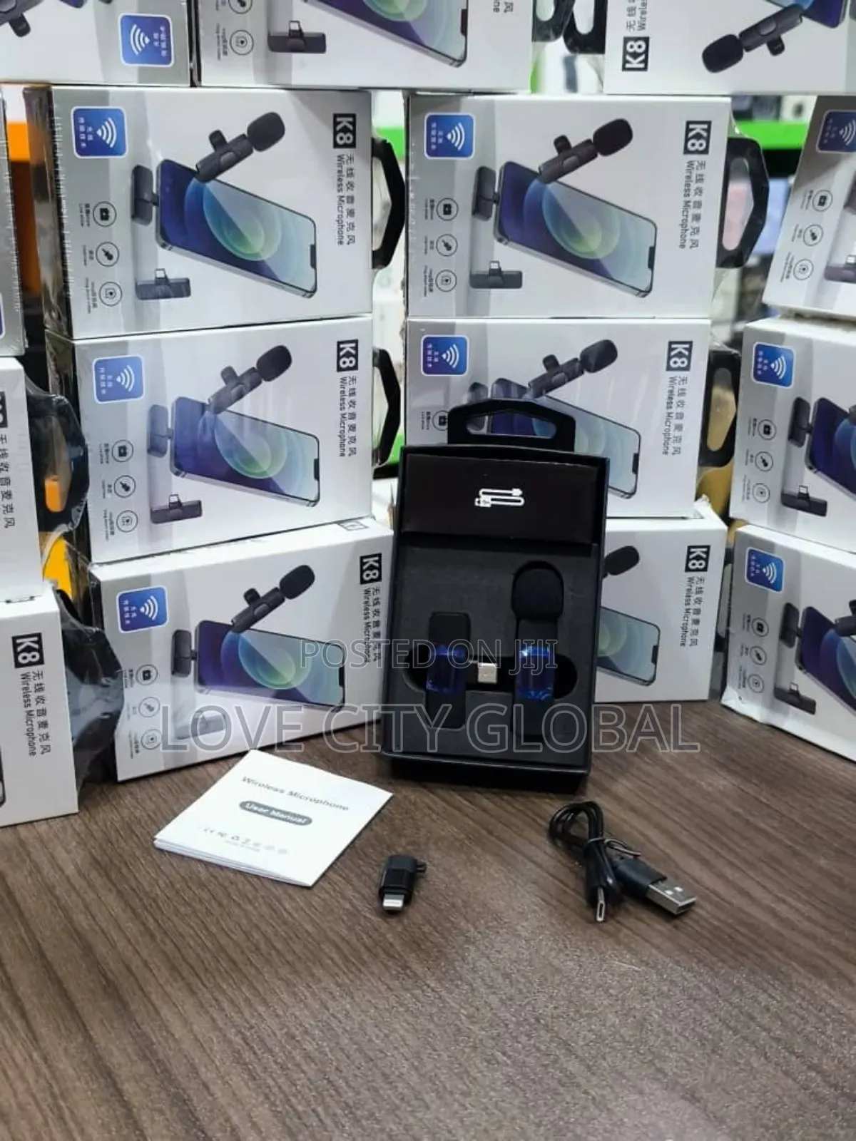 Wireless Mic Receiver iPhone Type C Lavalier Anc Microphone Lapel