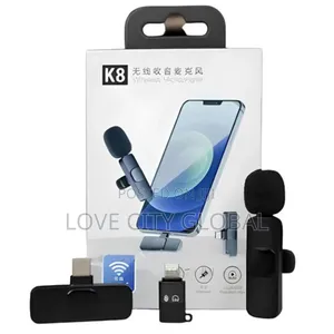 Wireless Mic Receiver iPhone Type C Lavalier Anc Microphone Lapel