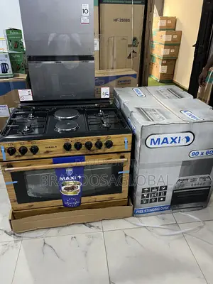Maxi 4 Gas 2 Electric Cooker F9e42g2 – Wide Oven + Wood Body