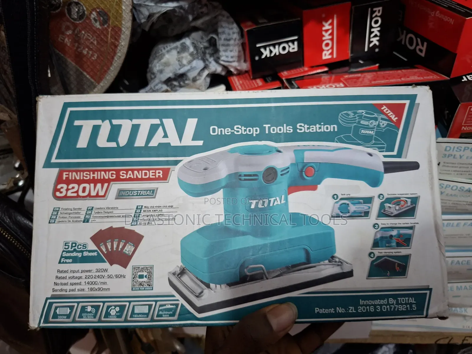 320w Total Finishing Sander